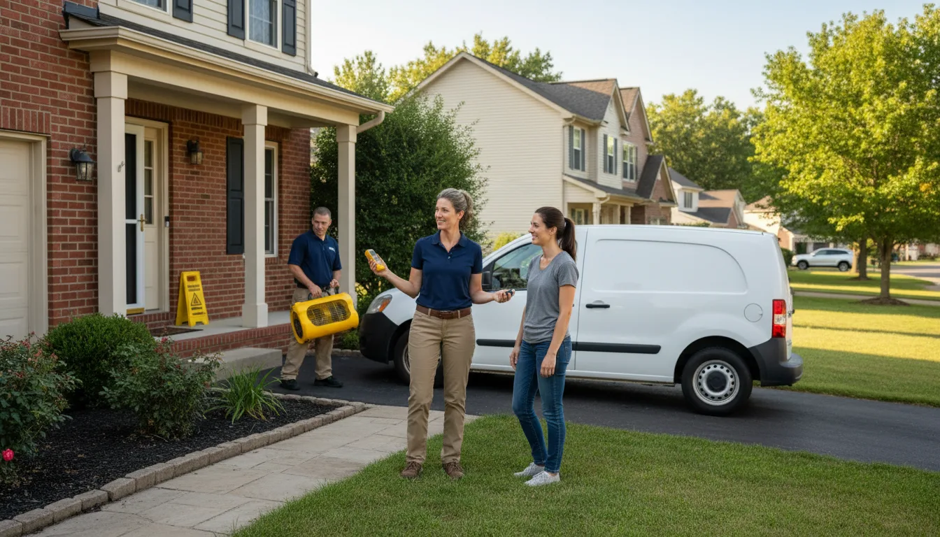 Water restoration image for Dehumidification And Cleanup Services in Avon Lake, OH